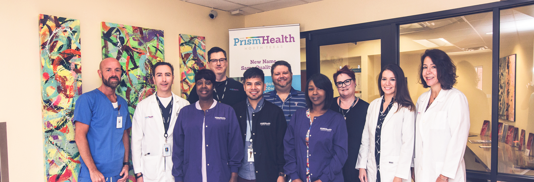 Staff members from Prism health North Texas Oak Cliff Health Center Clinic